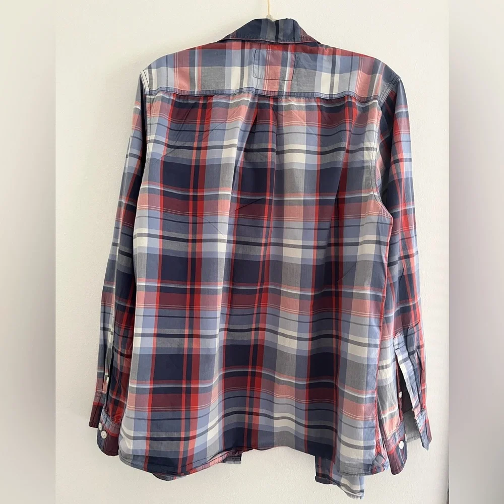 The North Face California Heritage Plaid Long Sleeve Button Down Shirt Men's L